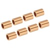 PATIKIL 5/32"/ 4mm Wire Rope Stop Sleeve, 12 Pack Copper