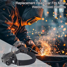 Replacement Headgear for Welding Hood - Adjustable Headgear for Welding | Square Hole Helmet Headband for Welder, Helmet Accessories