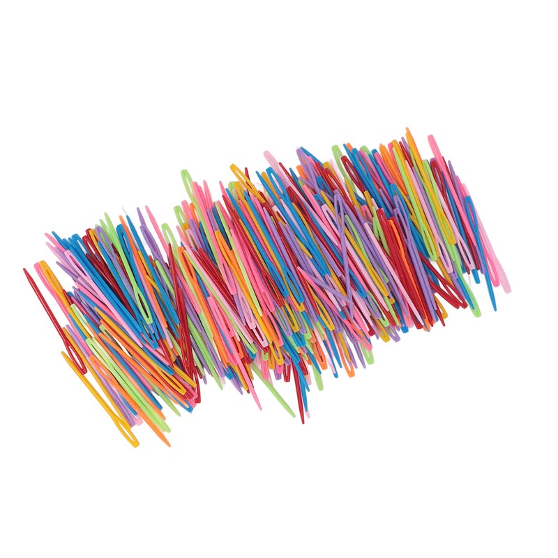 1000PCS Large Eye Plastic Sewing Needles Yarn Needles Weaving Needles