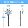 18 Pack Reflective Pinwheels for Yard and Garden,Scare Birds Away