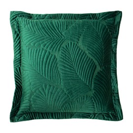 Paoletti Palmeria Cushion Cover, Emerald, 60 x 60cm