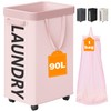 Optish 90L Rolling Laundry Basket with Wheels, 29 IN Hamper