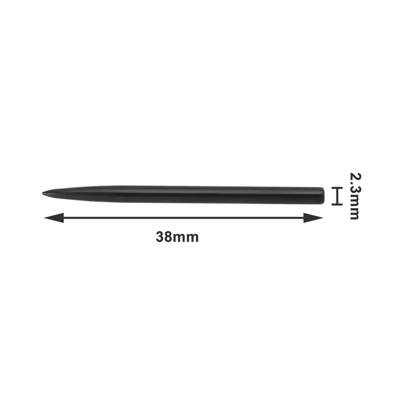 EMSea 15pcs Dart Tips 38mm Dart Spare 2.3mm Points Nickel-Plated