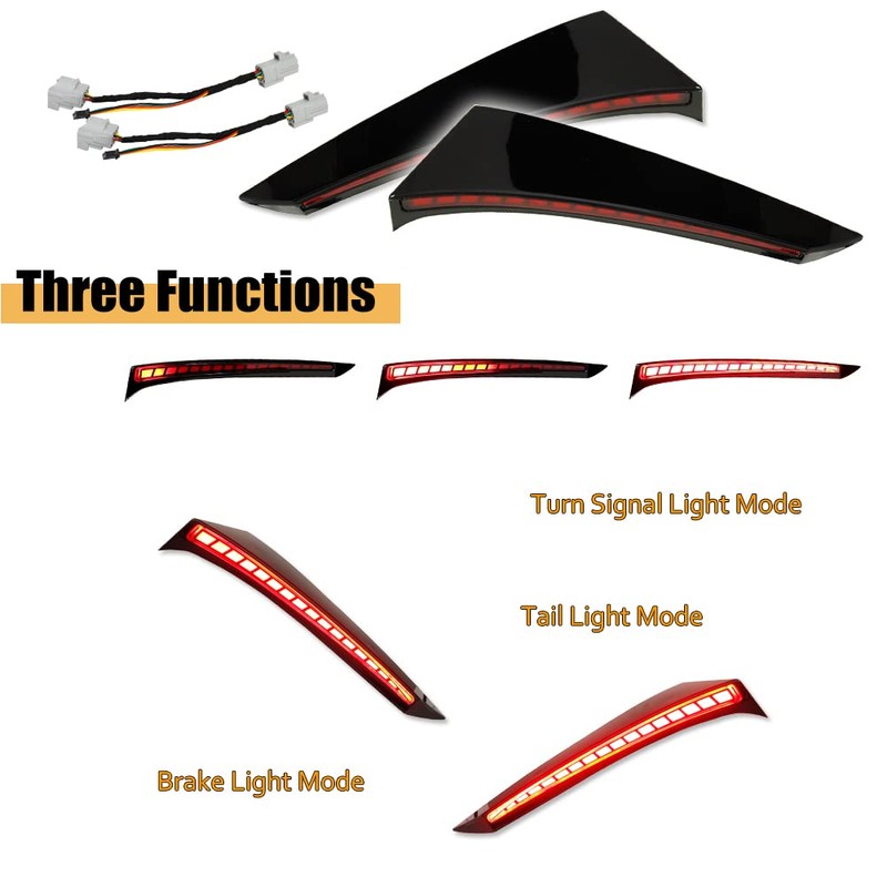 KENRTIR For 2021 2022 2023 Toyota Sienna Red LED Rear