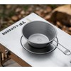 KAPILA 300ml Titanium Bowl with Folding Handle Outdoor Camping Picnic