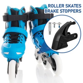 BESPORTBLE Set with universal brakes for inline skates, replacement brake pads for roller skates, professional brakes for inline skating, including screws, 3 pieces