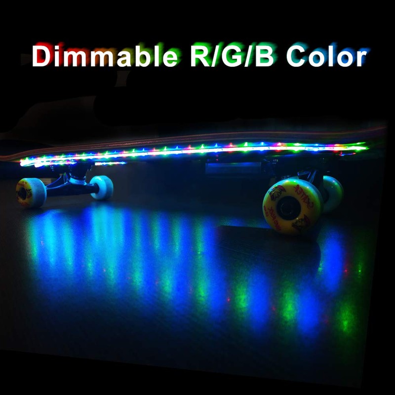 DANCRA RGB LED Strip Lights for Sports Equipment Decoration,Waterproof Battery