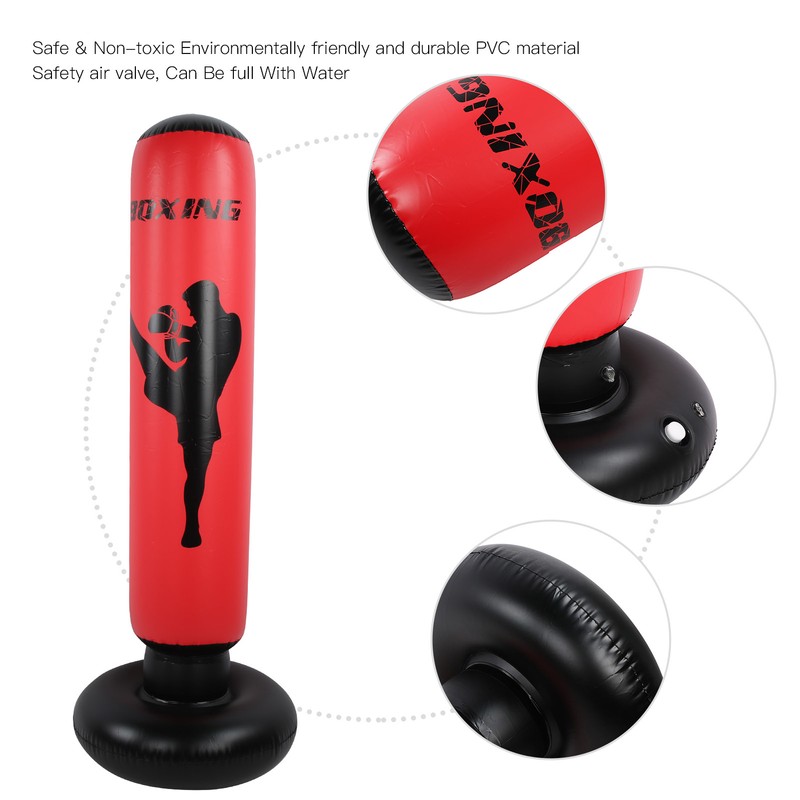 Punching Bag Strength Training PVC Inflatable Strike Column Wall Tumbler