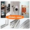 Pack of 2 Stainless Steel Angle Brackets, 90 Degree Right
