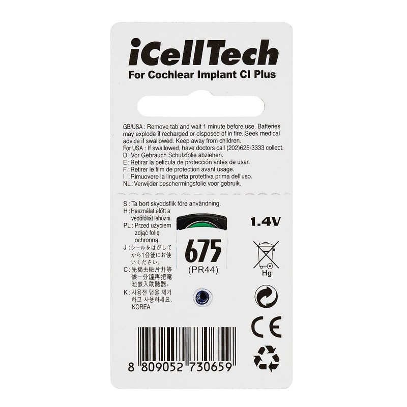 iCell Tech Size 675 Cochlear Implant **Platinum**