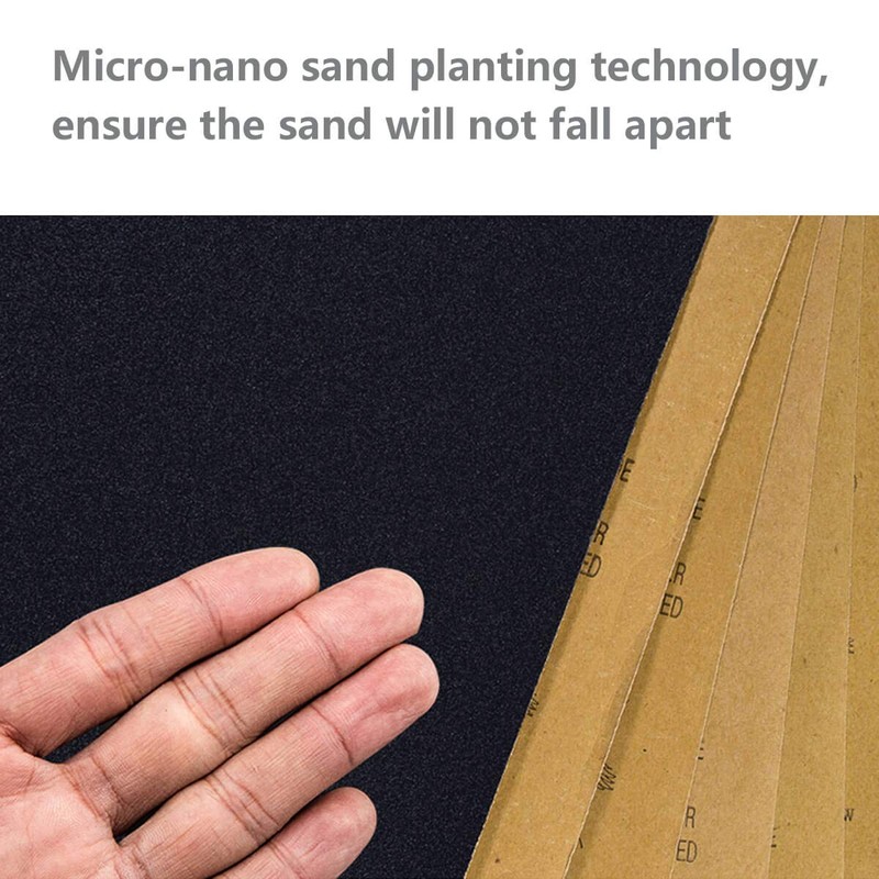 FRIMOONY Wet Dry Sandpaper, Assorted 3000/2500/2000/1500/1200/1000 Grit for Automotive Wood