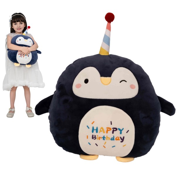 CASAGOOD 12 Inch Soft Penguin Plush Hugging Pillow Cute Birthday