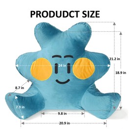 daguizu Reading Pillows for Children, backrest Pillows with armrests, Jackets, and Detachable Cleaning; Used for Sitting in Bed to Rest, Read Books, or Play Games