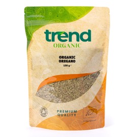 Trend Organic Oregano | Aromatic Herb with Robust Flavour for Culinary Excellence, Rich in Vitamins, and Essential Oils, Certified Organic, Vegan, No GMO, No Additives or Preservatives, 150g