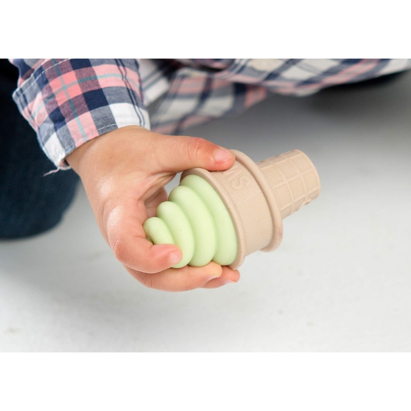 SweeTooth Ice Cream Cone Shaped Baby Teether - Growing Green