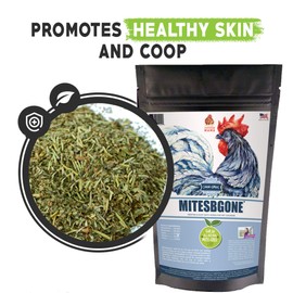 Pampered Chicken Mama Backyard Chicken Nesting Herbs 16 oz (1 lb) - MitesBGone All-Natural Backyard Chicken Feed & Supplies to Protect Against Pests, Bugs, Insects & Vermin - Nesting Blend for Hens