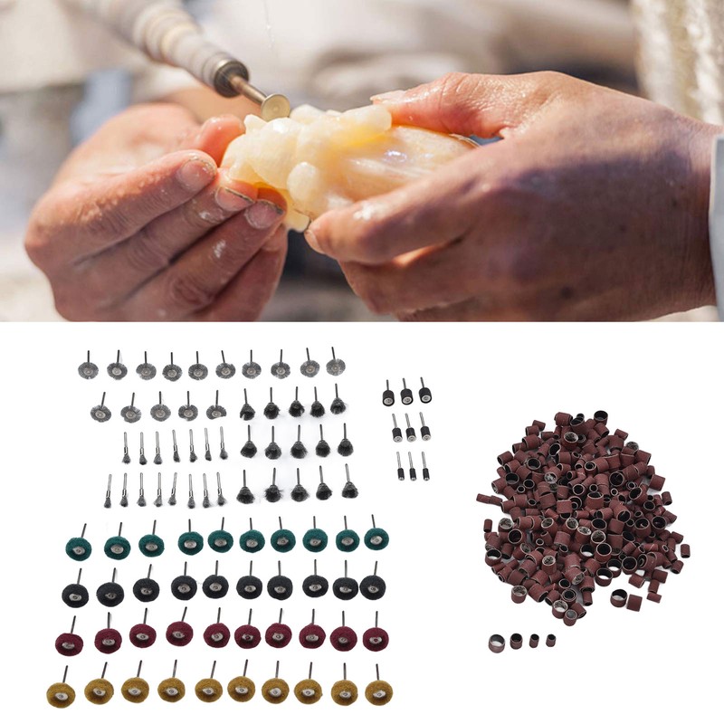 423Pcs Sanding Drum Sleeves Buffing Polishing Wheel Set Drums Mandrels
