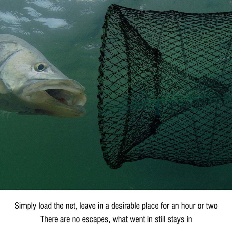 Fishing Net, 3 Sizes Foldable Lobster Crayfish Crab Crawfish Shrimp
