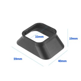 CS PRIORITY Lens Hood Compatible with GO 9 10 11 12 Lens Cap Sunshade 3D Printed Plastic Protector Black Action Camera Accessories (Small Size)