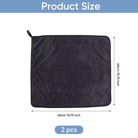 2 Pcs Wipe Bathroom Drying Cloth,Window Cleaning Shower Glass Cloths Microfibre Shiny Wipes Towel,Magic Super Absorbent Towelogy Best Clean,Streak-Free Microfiber Towels for Bath Kitchen(40 * 40cm)