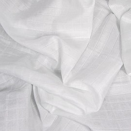 Organic Cotton Double Gauze-60 Inches Wide-White