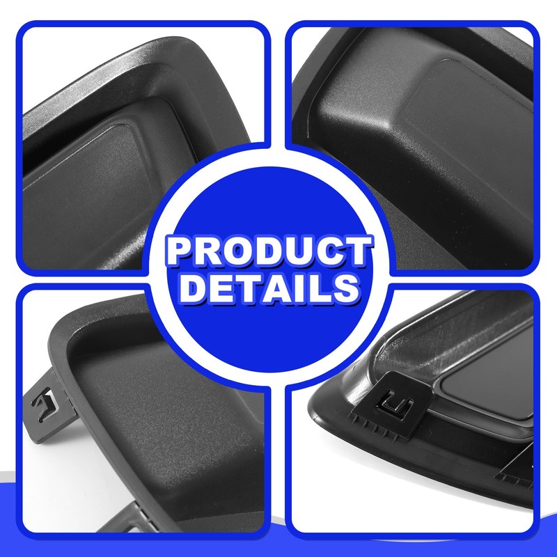 GearUp Pair Fog Light Cover Bezel for Chevy Colorado 2015-2021