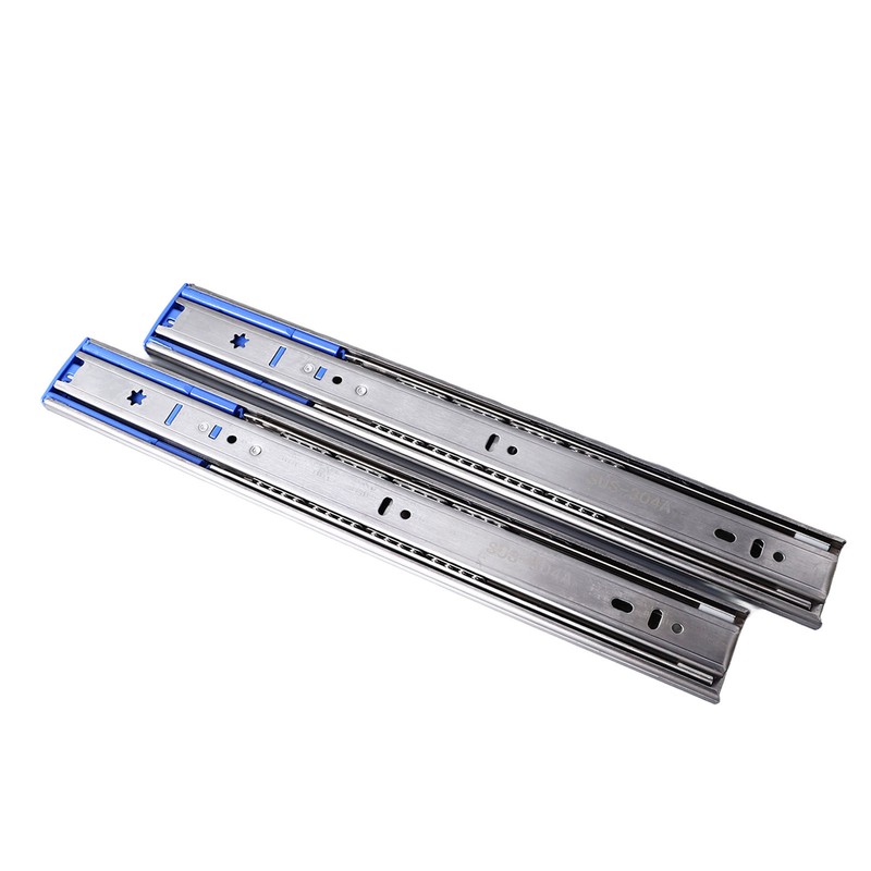 2PCS 14 Inch Push to Open Drawer Slides Stainless Steel
