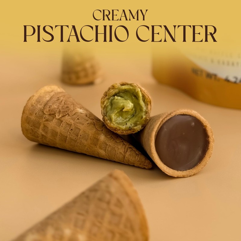 BeeMax Dubai Style Chocolate Cones - 4.24oz Resealable Pouch (Pack