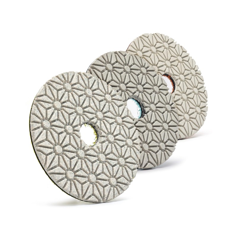 Casaverde 3 Step Diamond Polishing Pads 4 Inch Dry or