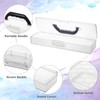 BTSKY 3 Pack Clear Plastic Painting Brush Container with Black