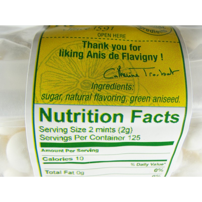 Lemon Abbaye de Flavigny Anise Drops All natural Bulk 8.8