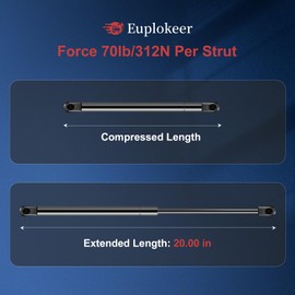 Euplokeer Qty(2) GSNI-5200-40 SL36-40 17in 40lb/178N Universal Gas Strut Spring with Mounting Bracket for Boat Seat Engine Hatch Cover Parts, ML36-40 Shock Lift Support for RV Camper Storage Door Part