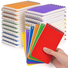 WeLiu Pocket Notebook Bulk 3x5 Inch, 42 Packs Mini Top Bound Spiral Notepad, Memo Pads 6 Colored 60Sheets/120Pages (80GSM), Small Notepads for Listing, Planning, Note Taking