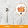 JarThenaAMCS 4.7inch 2Pcs Fall Spoon Rest Orange Green White Pumpkin