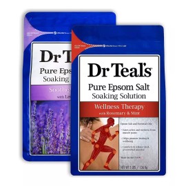 Dr Teals Epsom Sal Bath Combo Pack (6 Libras En Total), Calm