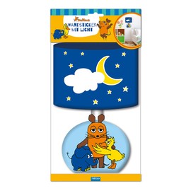 Wandsticker "Die Maus" mit Licht: 19 x 35 cm: Sticker Aufkleber Nachtlicht (Wandsticker mit Licht)