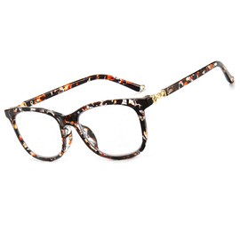 PLOPLO Progressive Multifocal Multifocus Glasses+Anti Blue Light Blocking Filter Reduces Digital Eye Fatigue Strain Computer Reader Eyeglasses (Brown Tortoise, 3.0)