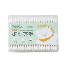 Geurinbi Easy & Clean Square Wooden Cotton Swabs 200P