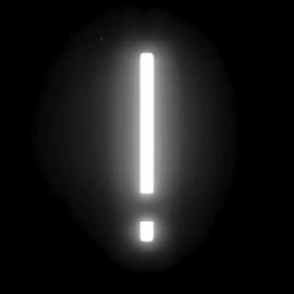 SpellBrite LED Exclamation Point | Changeable DIY Signs with White LED Characters | Additional Components Needed to Illuminate | 6.3” tall