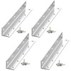 L Brackets, 4PCS Corner Brace Angle Bracket, Superior Stainless Steel