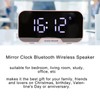 D‑88 Multifunctional Bluetooth Clock Speaker Portable Dual Alarm Clock Function