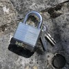 Baton Laminated Steel Padlock, 50mm, Shackle Diameter 8.7mm, Shackle Clearance