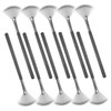 TOVINANNA 10pcs Fan Makeup Brush Set for Highlighter Blush and