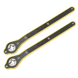 Par de Llaves de Trinquete de Mango Largo de 13,4 Pulgadas para Coche, Llave de Trinquete para Ahorro de Mano de Obra, Reparación de Llave de Rueda de Neumático para Coches, SUV,