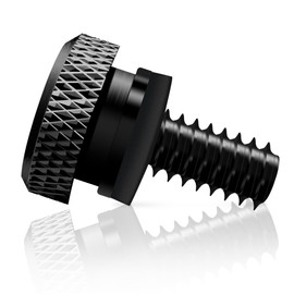 MYWISH Gloss Black Seat Bolt for Harley Davidson 1996-2024, 304 Stainless Steel, 1/4" Seat Screw