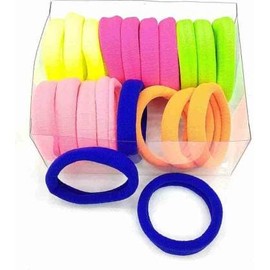 Multicolour Elastic Cotton Stretch Hair Rubber Bands (Pack of 30pcs) Rubber Band (Multicolor)