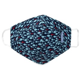 Dr. Talbot's Adult Washable Cup-Shaped Cloth Face Mask for Personal Health, 1 Pack, Fish