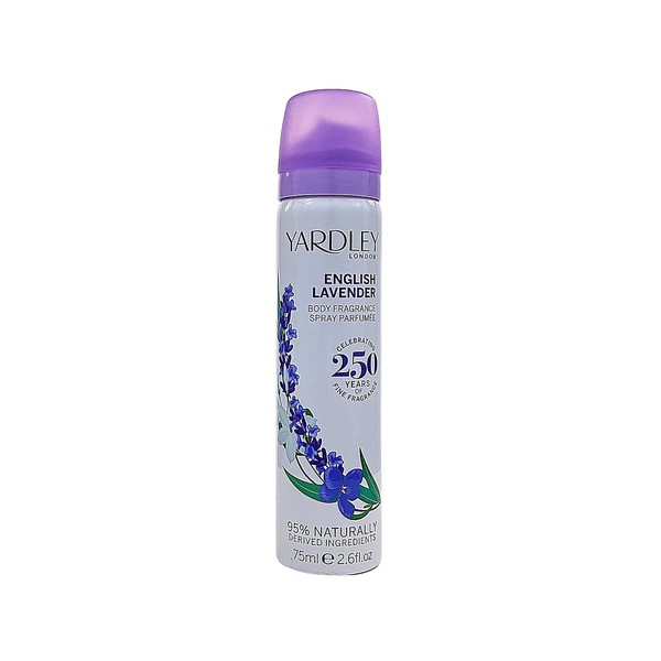 Yardley of London Refreshing Body Spray for Women, English Lavender, 2.6 Ounce