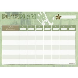 PRICARO A4 25 Sheets Olive Green Crime Cleaning Plan (Pack of 3)