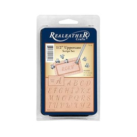 Realeather 1/2" Script Uppercase Alphabet Set
